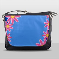 Flowers Space Frame Ornament Messenger Bag