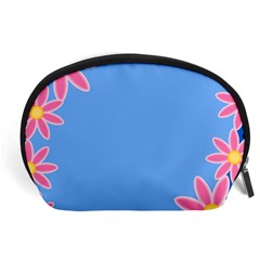 Flowers Space Frame Ornament Accessory Pouch (large)