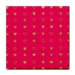 Illustrations Heart Pattern Design Tile Coaster