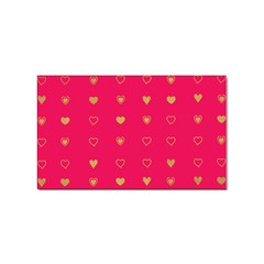 Illustrations Heart Pattern Design Sticker (rectangular)