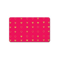 Illustrations Heart Pattern Design Magnet (name Card) by Maspions