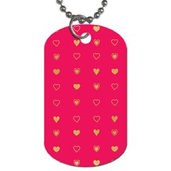 Illustrations Heart Pattern Design Dog Tag (one Side) by Maspions