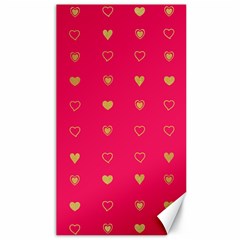 Illustrations Heart Pattern Design Canvas 40  X 72  by Maspions