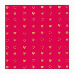 Illustrations Heart Pattern Design Medium Glasses Cloth by Maspions