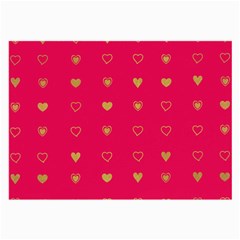 Illustrations Heart Pattern Design Large Glasses Cloth (2 Sides) by Maspions