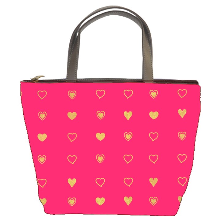 Illustrations Heart Pattern Design Bucket Bag