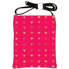 Illustrations Heart Pattern Design Shoulder Sling Bag