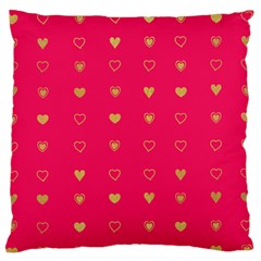 Illustrations Heart Pattern Design Standard Premium Plush Fleece Cushion Case (one Side)