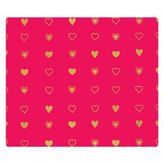 Illustrations Heart Pattern Design Two Sides Premium Plush Fleece Blanket (kids Size)