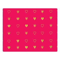 Illustrations Heart Pattern Design Two Sides Premium Plush Fleece Blanket (large)