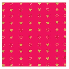 Illustrations Heart Pattern Design Square Satin Scarf (36  X 36 )