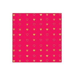 Illustrations Heart Pattern Design Satin Bandana Scarf 22  X 22 