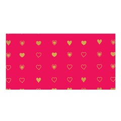 Illustrations Heart Pattern Design Satin Shawl 45  X 80 