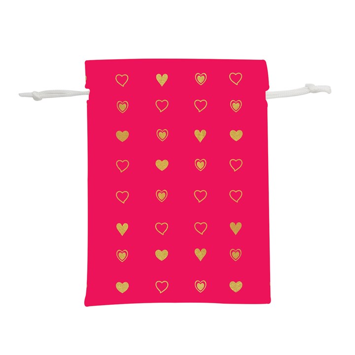 Illustrations Heart Pattern Design Lightweight Drawstring Pouch (S)