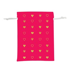 Illustrations Heart Pattern Design Lightweight Drawstring Pouch (m)