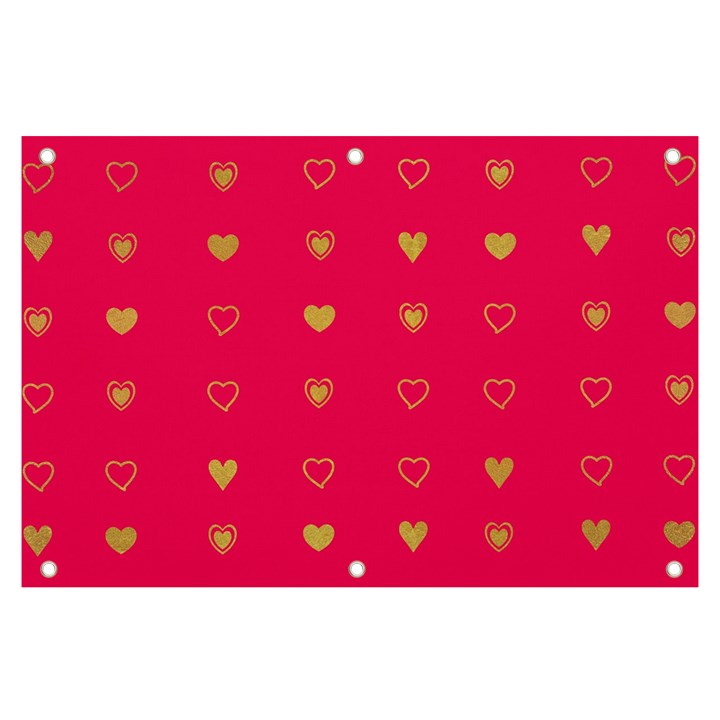 Illustrations Heart Pattern Design Banner and Sign 6  x 4 