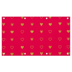 Illustrations Heart Pattern Design Banner And Sign 7  X 4 