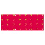 Illustrations Heart Pattern Design Banner and Sign 8  x 3  Front