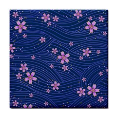 Flowers Floral Background Tile Coaster