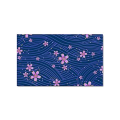 Flowers Floral Background Sticker Rectangular (10 Pack)