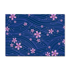 Flowers Floral Background Sticker A4 (100 Pack)