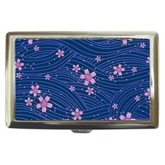 Flowers Floral Background Cigarette Money Case