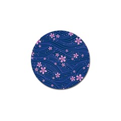 Flowers Floral Background Golf Ball Marker