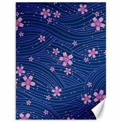 Flowers Floral Background Canvas 18  X 24 