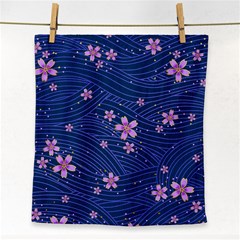 Flowers Floral Background Face Towel