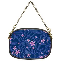 Flowers Floral Background Chain Purse (two Sides)