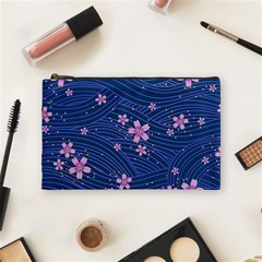 Flowers Floral Background Cosmetic Bag (medium)