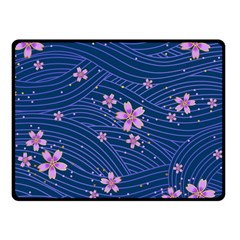 Flowers Floral Background Fleece Blanket (small)