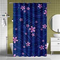 Flowers Floral Background Shower Curtain 48  X 72  (small) 