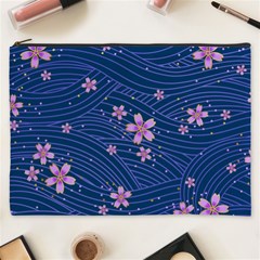 Flowers Floral Background Cosmetic Bag (xxxl)