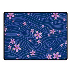 Flowers Floral Background Two Sides Fleece Blanket (small)