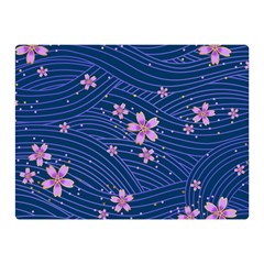 Flowers Floral Background Two Sides Premium Plush Fleece Blanket (mini)