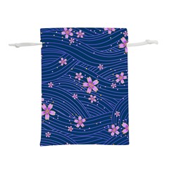 Flowers Floral Background Lightweight Drawstring Pouch (m)