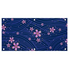 Flowers Floral Background Banner And Sign 4  X 2 