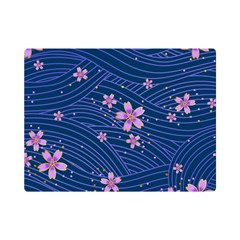 Flowers Floral Background Premium Plush Fleece Blanket (mini)