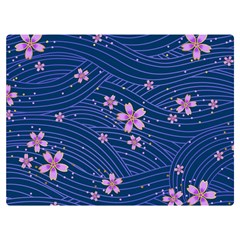 Flowers Floral Background Premium Plush Fleece Blanket (extra Small)