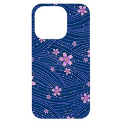 Flowers Floral Background Iphone 14 Pro Black Uv Print Case