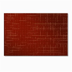 Grid Background Pattern Wallpaper Postcards 5  X 7  (pkg Of 10)