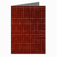 Grid Background Pattern Wallpaper Greeting Cards (pkg Of 8)