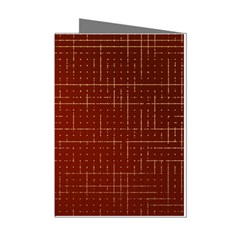 Grid Background Pattern Wallpaper Mini Greeting Cards (pkg Of 8)