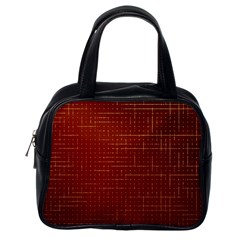 Grid Background Pattern Wallpaper Classic Handbag (one Side) by Maspions