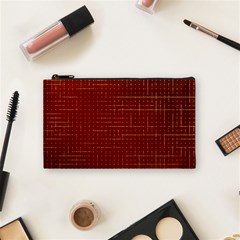 Grid Background Pattern Wallpaper Cosmetic Bag (small)