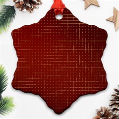 Grid Background Pattern Wallpaper Ornament (snowflake)