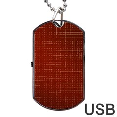 Grid Background Pattern Wallpaper Dog Tag Usb Flash (two Sides)