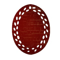 Grid Background Pattern Wallpaper Ornament (oval Filigree) by Maspions