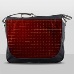 Grid Background Pattern Wallpaper Messenger Bag